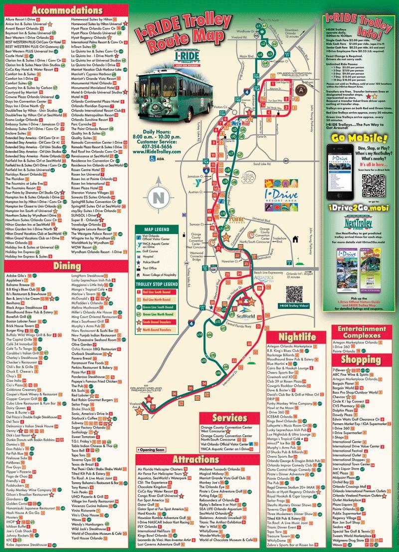 מפה של international drive Orlando